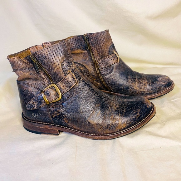 Bed Stu Shoes Bed Stu Size 9 Ankle Boots Distressed Black Poshmark